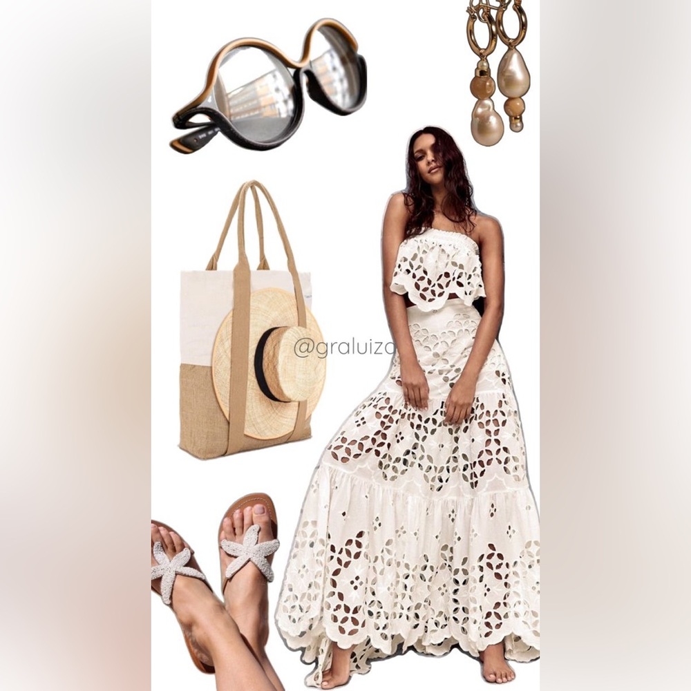 Stylish Tan and Cream Tote Bag